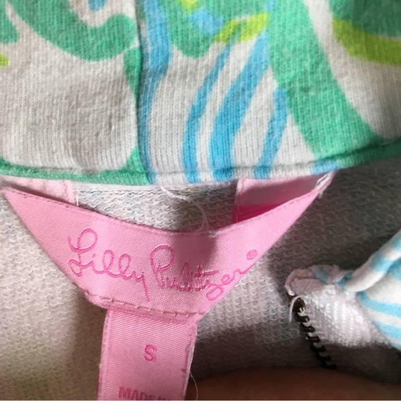 Lilly Pulitzer Popover Womens Size Small Green Skipper Pullover Quarter Zip - Picture 8 of 12